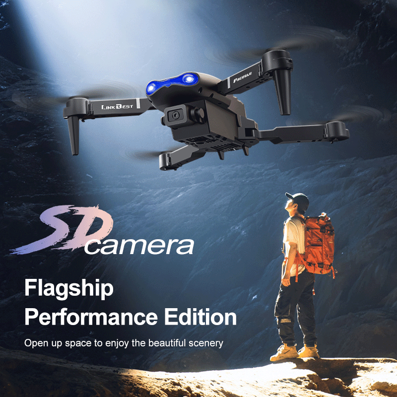 Drone Rc E99 Pro - E99 ProミニRCドローン FACEGLE UAV折りたたみ式ドローン オプティカルフロー クアッドコプター