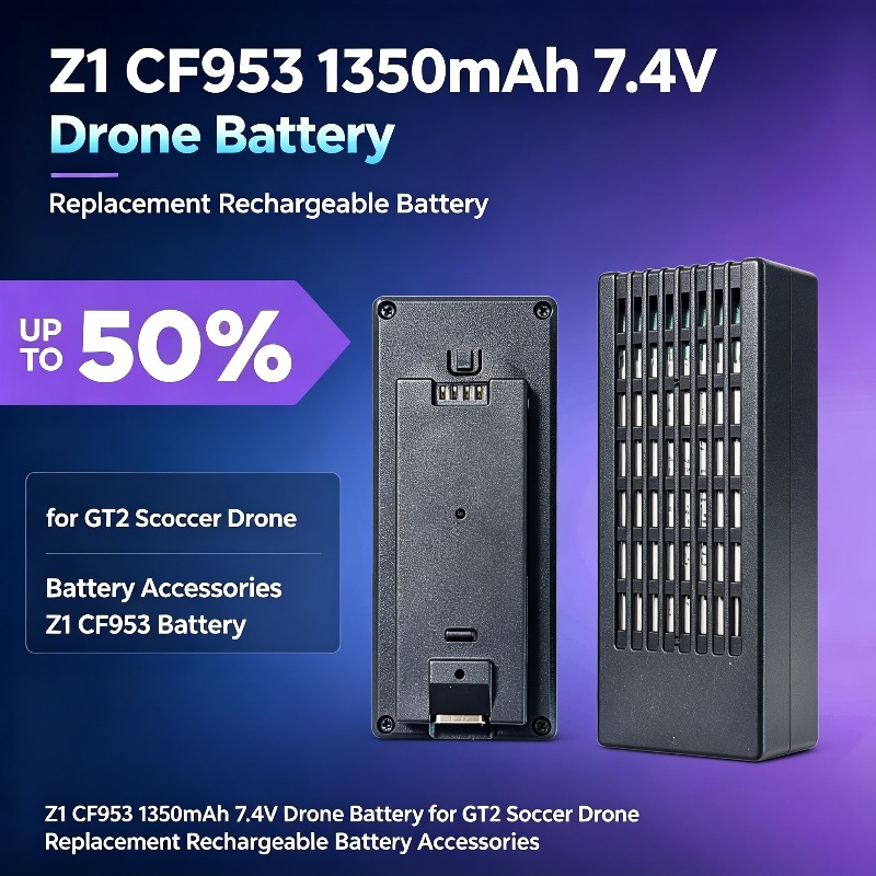 Drone Z1 - Z1 CF953 1350mAh 7.4V ドローンバッテリー GT2サッカードローン用交換用充電式バッテリーアクセサリー
