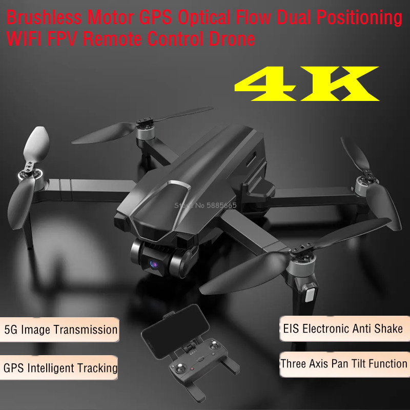 Drone Smart Rc Foldable - プロのリモートコントロールドローン,4k,GPSリターン,fpv eis,5g,ブラシレスモーター,3軸,傾斜rcクワッドコプター