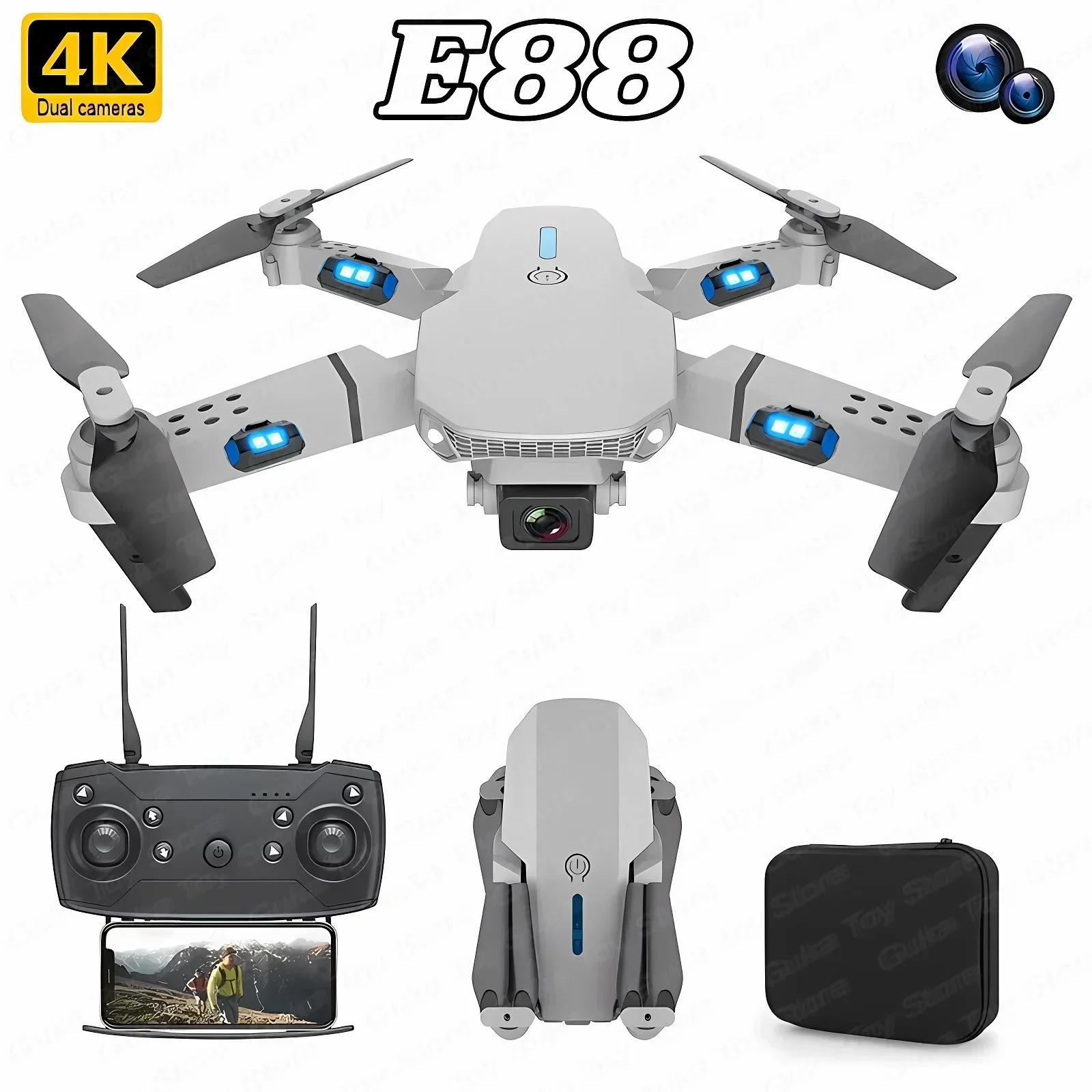 Drone Rc Not Connected - 新型E88 Pro Wifi FPVドローン HD 4K