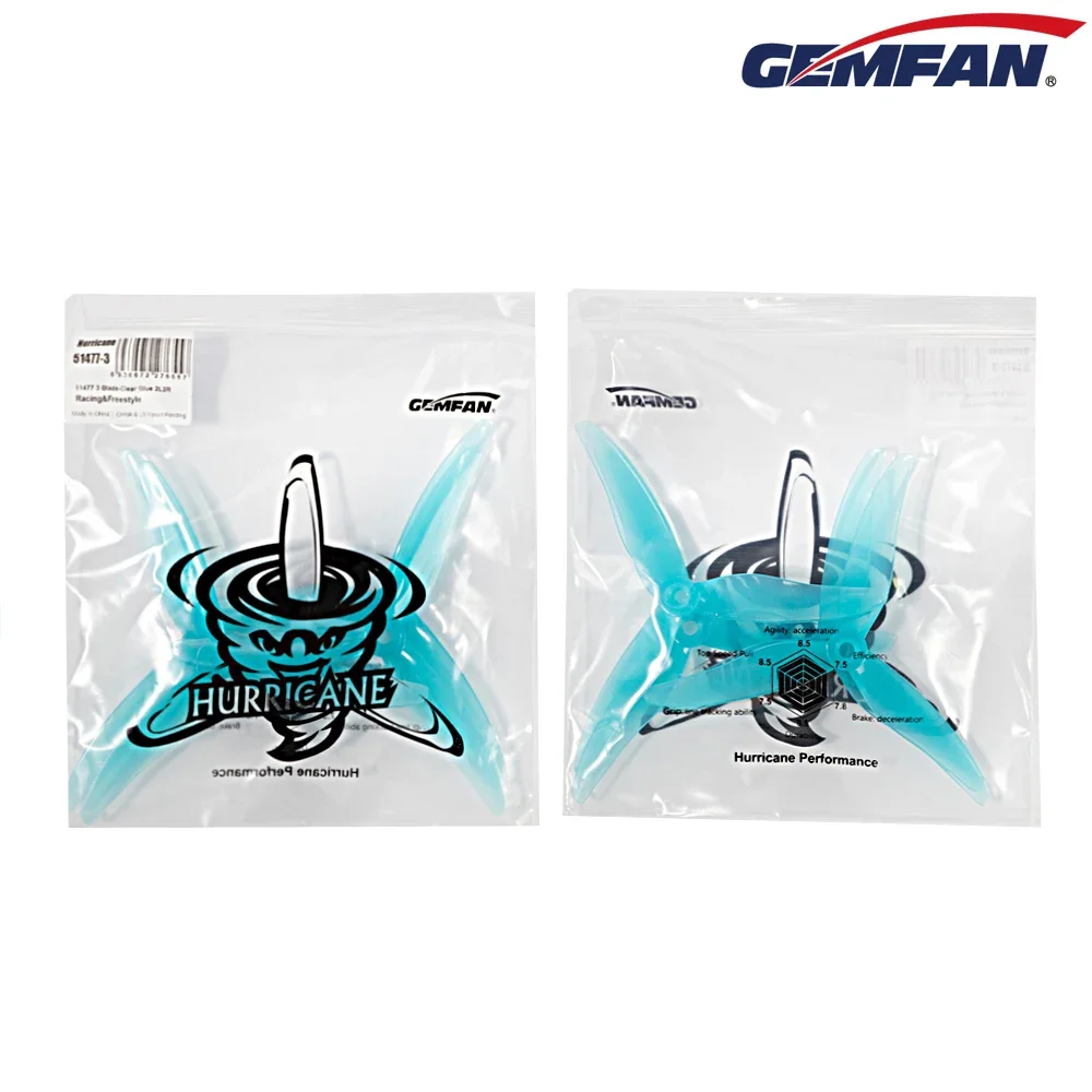 Drone Rc Diy - 10ペア（10CW + 10CCW）Gemfan JB ハリケーン 51477