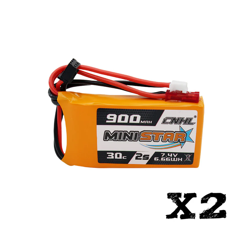 Micro Fpv Quad - CNHL MiniStar リポバッテリー 2S 900mAh 7.4V