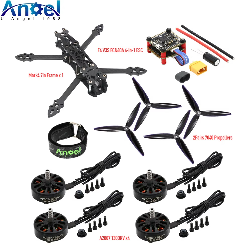 Drone Rc Harness - Mark4 Mark 4 7インチ 295mm FPVフレーム＆F4