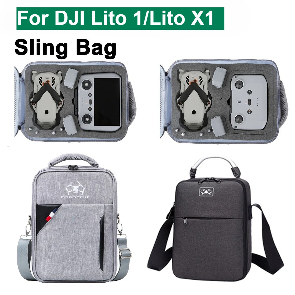Drone Carrying Bag - DJI Lito 1/Lito X1 ポータブルシングルショルダーバッグ収納バッグハンドバッグキャリングケースドローンアクセサリー