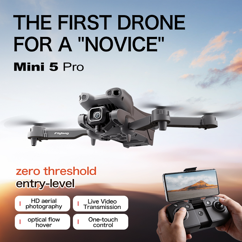 Drone Top Rc - 新型GT50ドローン 8K HDデュアルカメラ RCブラシレスモーター 障害物回避機能付き 折りたたみ式クアッドコプター
