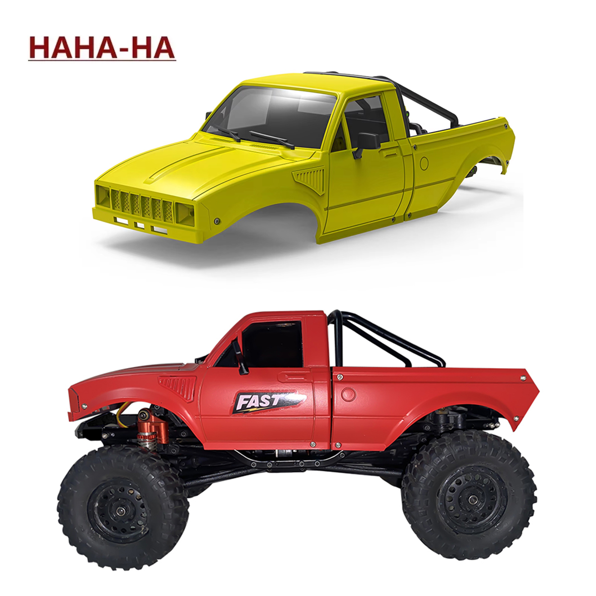 Rc Car Body Shell - IR60-24 133mmホイールベース ピックアップ ハードボディシェル 1/24 RCクローラー
