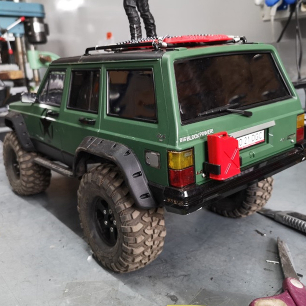 Rc Car Body Shell - 塗装済みハードプラスチック製313mmホイールベースチェロキー車体シェル 1/10 RCクローラーカー用 Axial SCX10 &