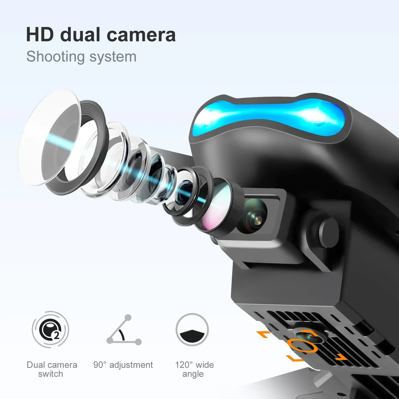 新型E99 Pro HD 4Kドローン デュアルカメラ 高度 - Drone Rc E99 Pro のレビューと価格