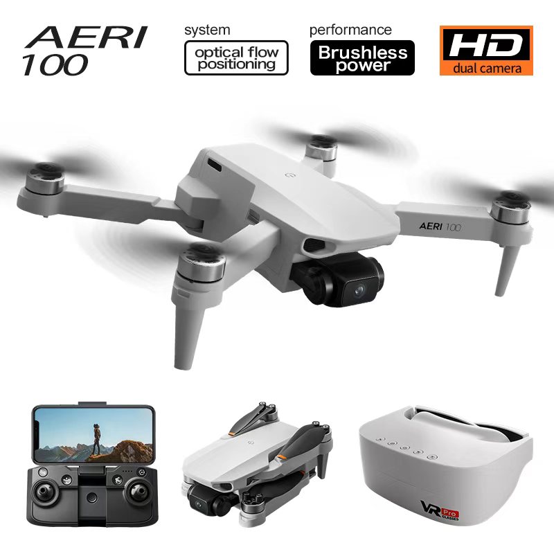 Aeri 100折りたたみ式RCドローン ブラシレスモーター - Drone Smart Rc Foldable のレビューと価格