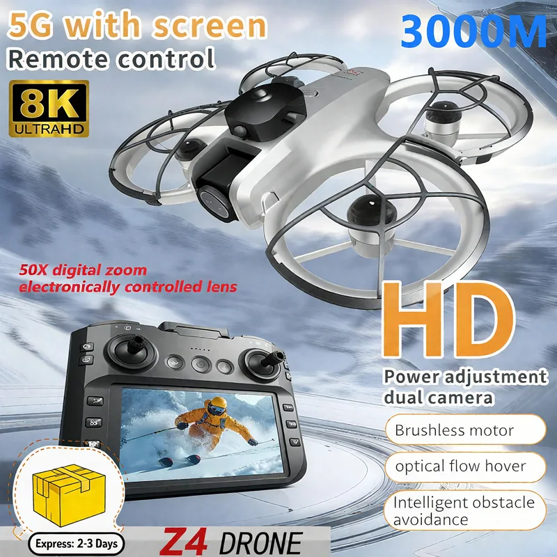 新型MINI Z4ドローン 4KプロフェッショナルWIFI  - Drone Rc Harness のレビューと価格