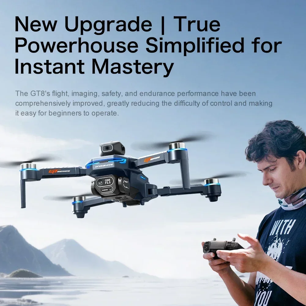 ドローン 4K HD GT8 カメラ障害物回避航空写真ブラシ - Drone Top Rc のレビューと価格
