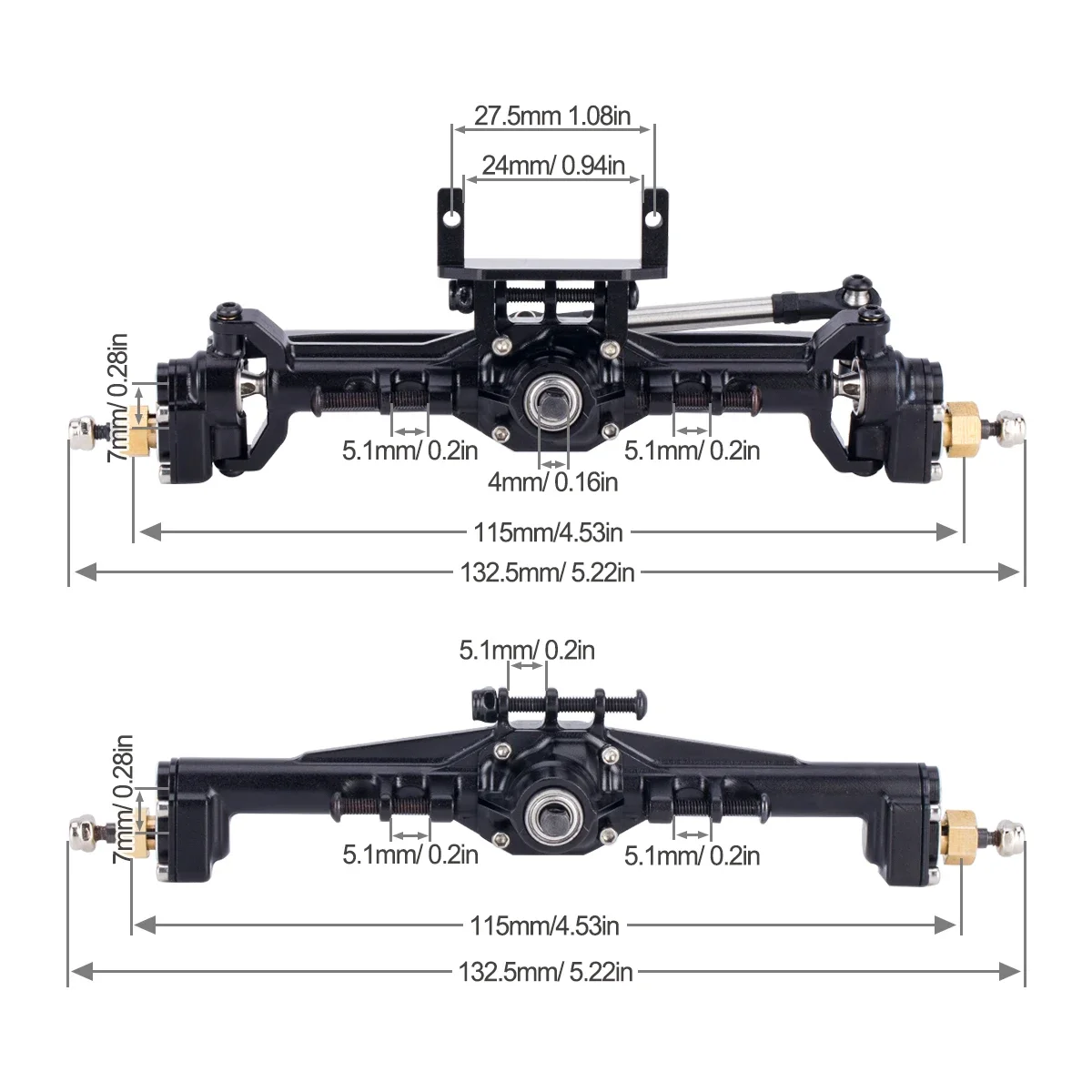 アルミニウム CNC ポータルアクスル + 10mm レイダ - Rc Car Body Shell のレビューと価格