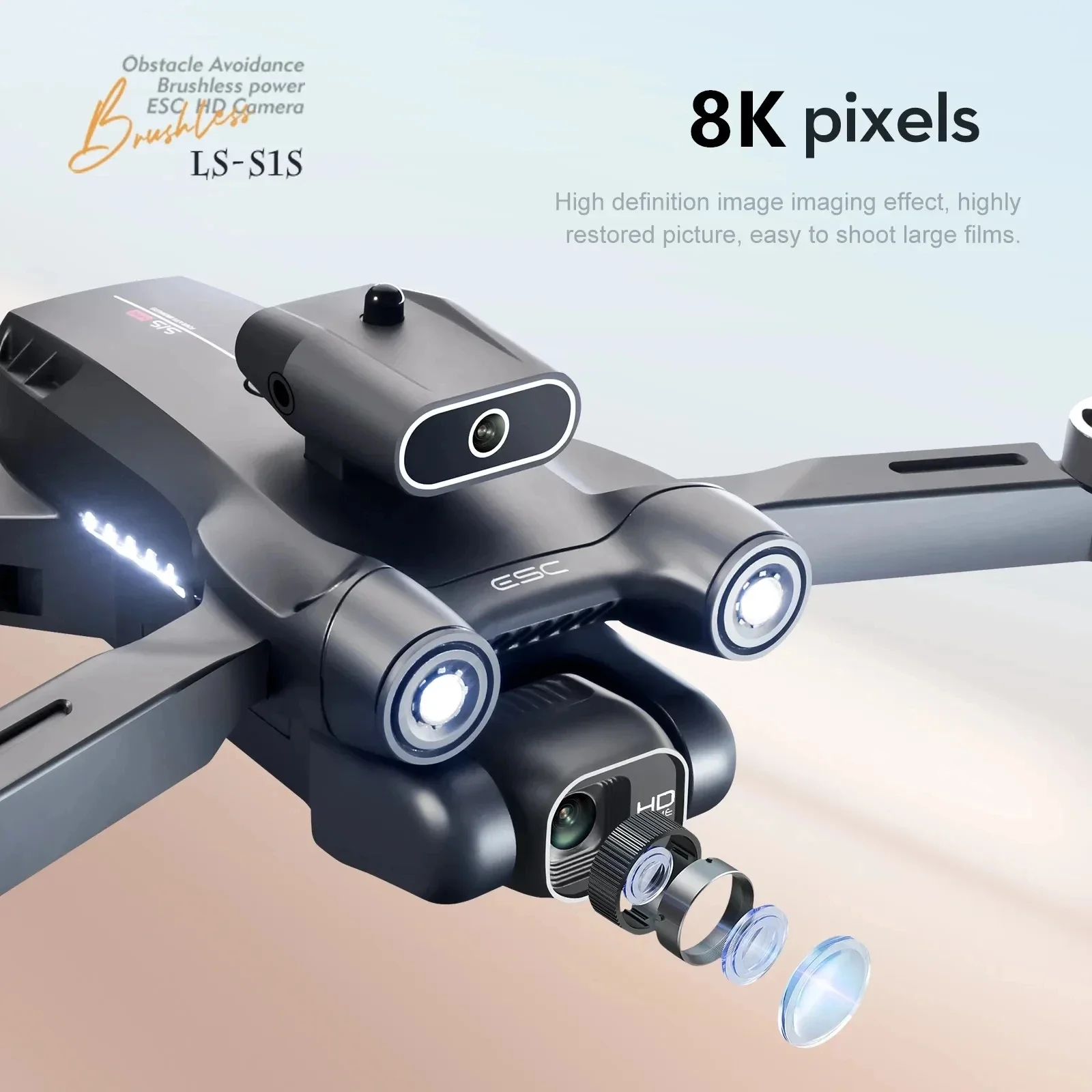 プロのブラシレスモーター付きドローン,GPS付きクワッドコプ - Gps Module Drone のレビューと価格
