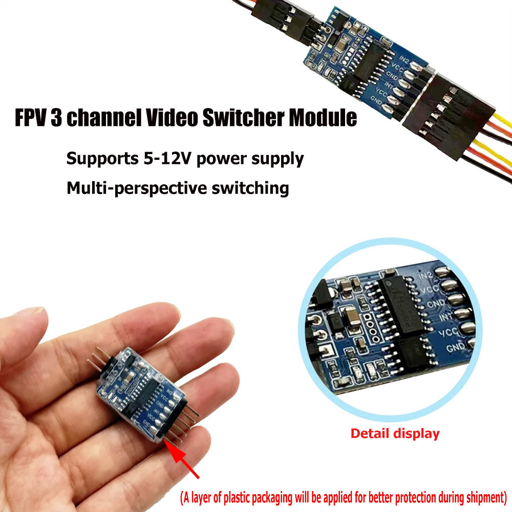 5.8G 3 チャンネルビデオスイッチャーモジュール 3 ウ - Drone Rc Controller And Receiver のレビューと価格