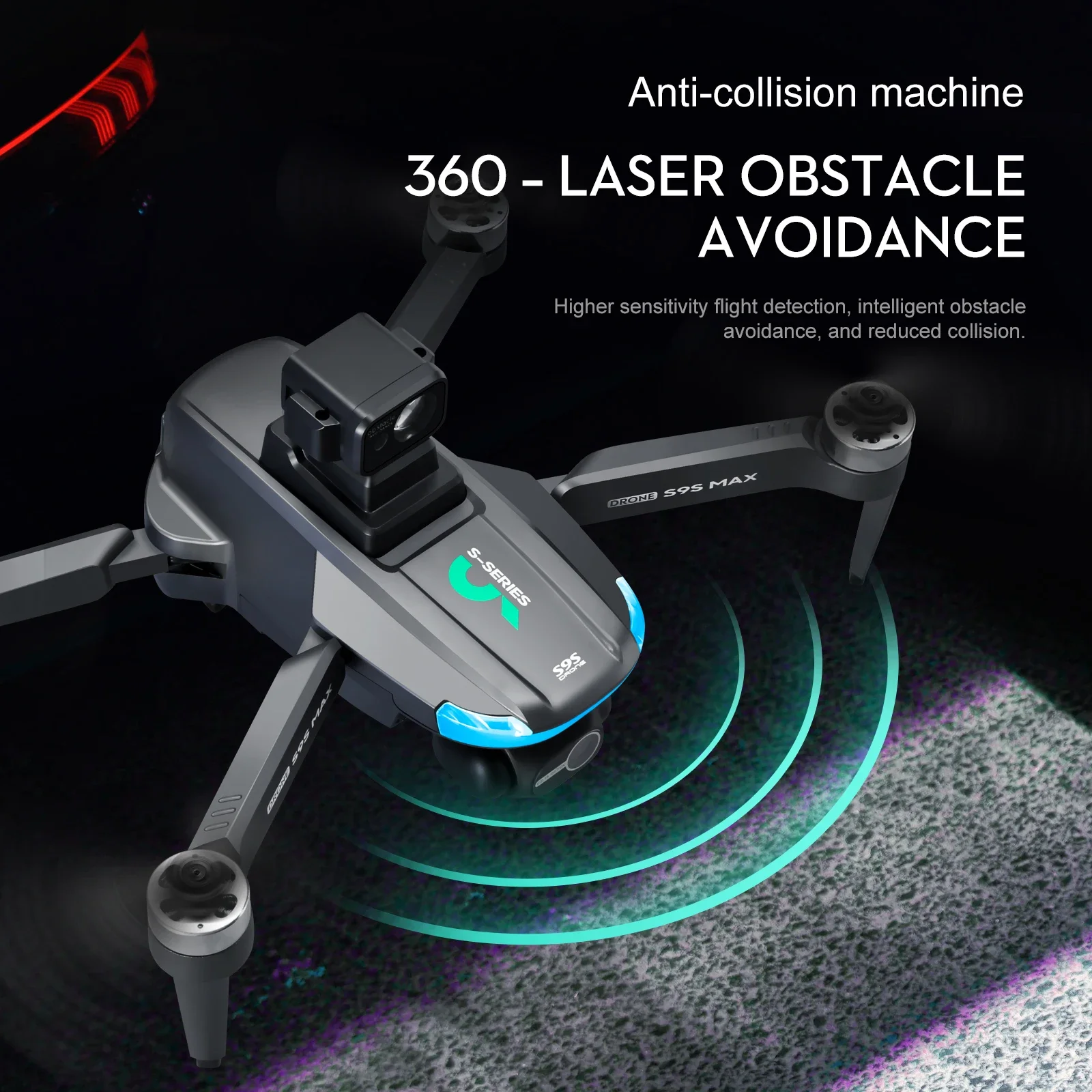 新しい S9S MAX ミニドローン 4K 2 軸 PTZ  - Gps Module Drone のレビューと価格