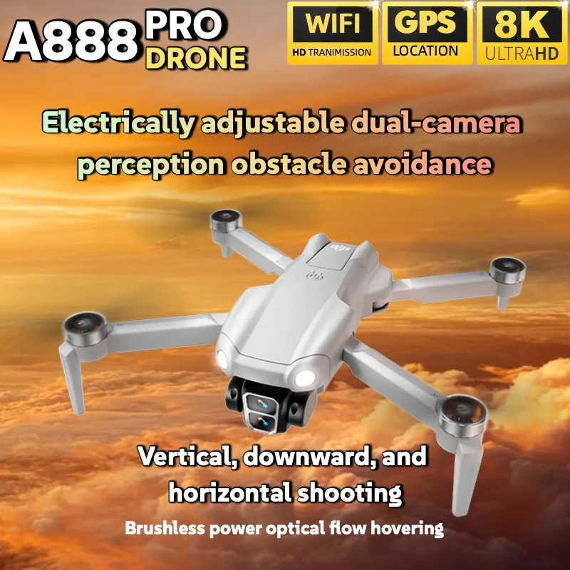 オリジナルA888折りたたみ式クアッドコプター 8K HD  - Drone Smart Rc Foldable のレビューと価格