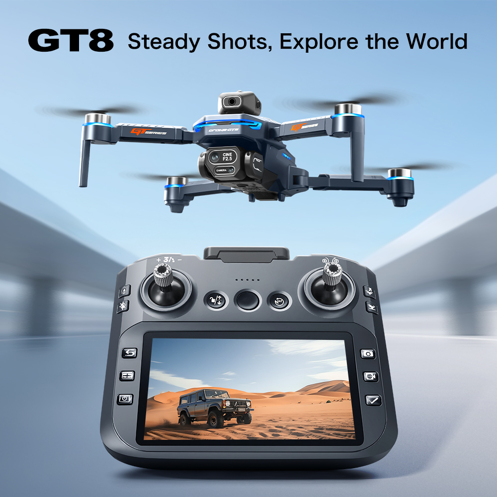 GT8 Max折りたたみ式ドローン 8K HDプロフェッショ - Gps Module Drone のレビューと価格