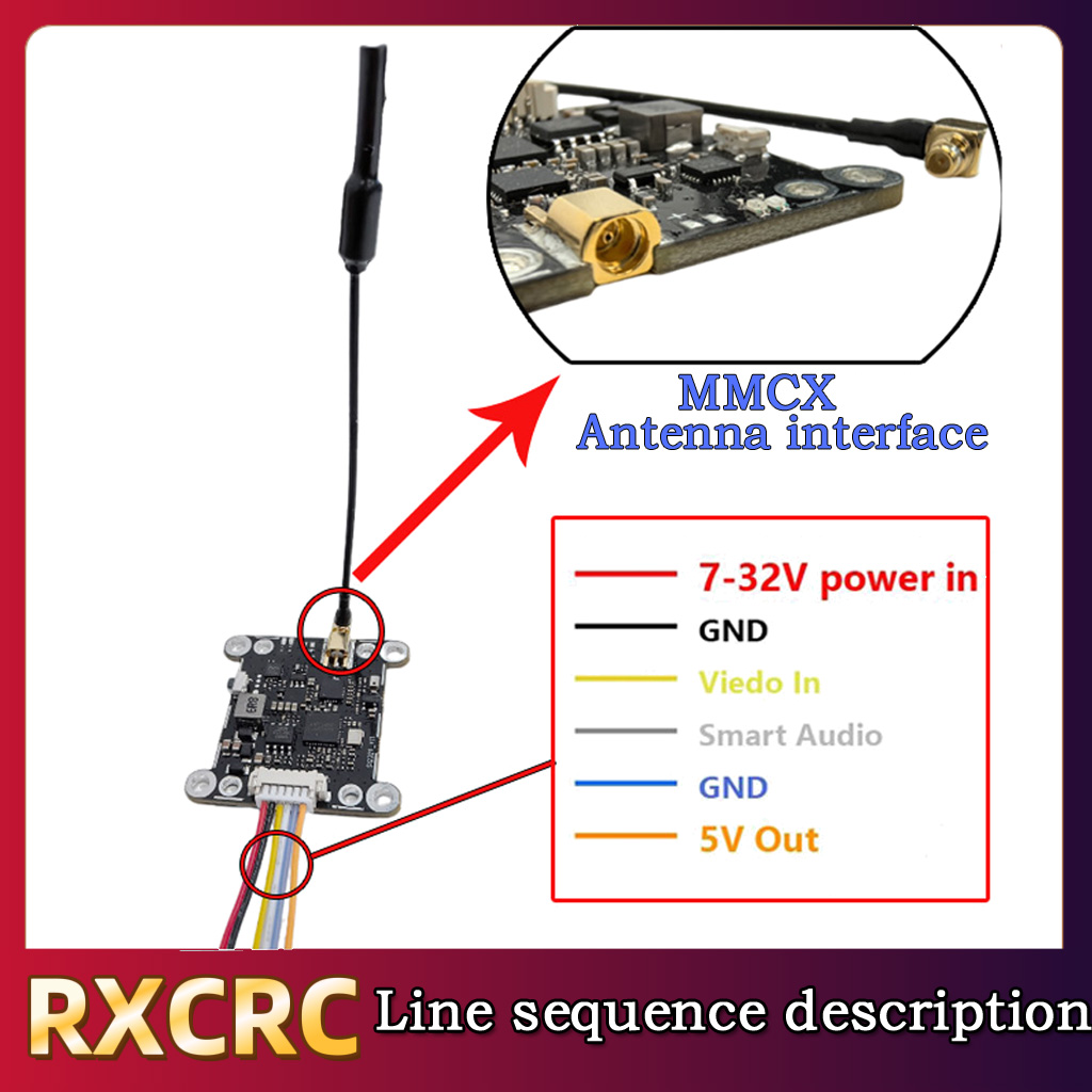RXCRC 5.8G モジュール 48CH 1.6W VTX - Drone Rc Transmitter And Receiver のレビューと価格