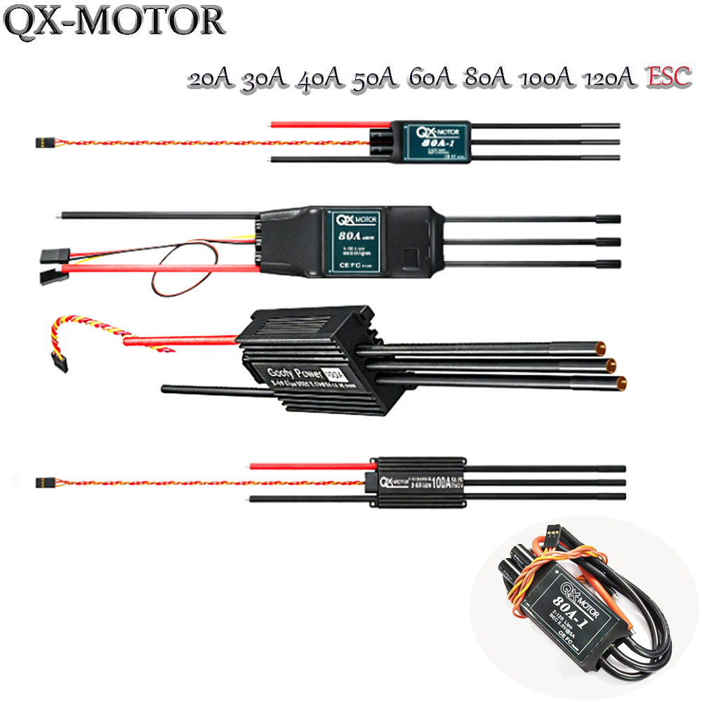 20A-120A ブラシレス ESC スピードコントローラー - Drone Rcs のレビューと価格