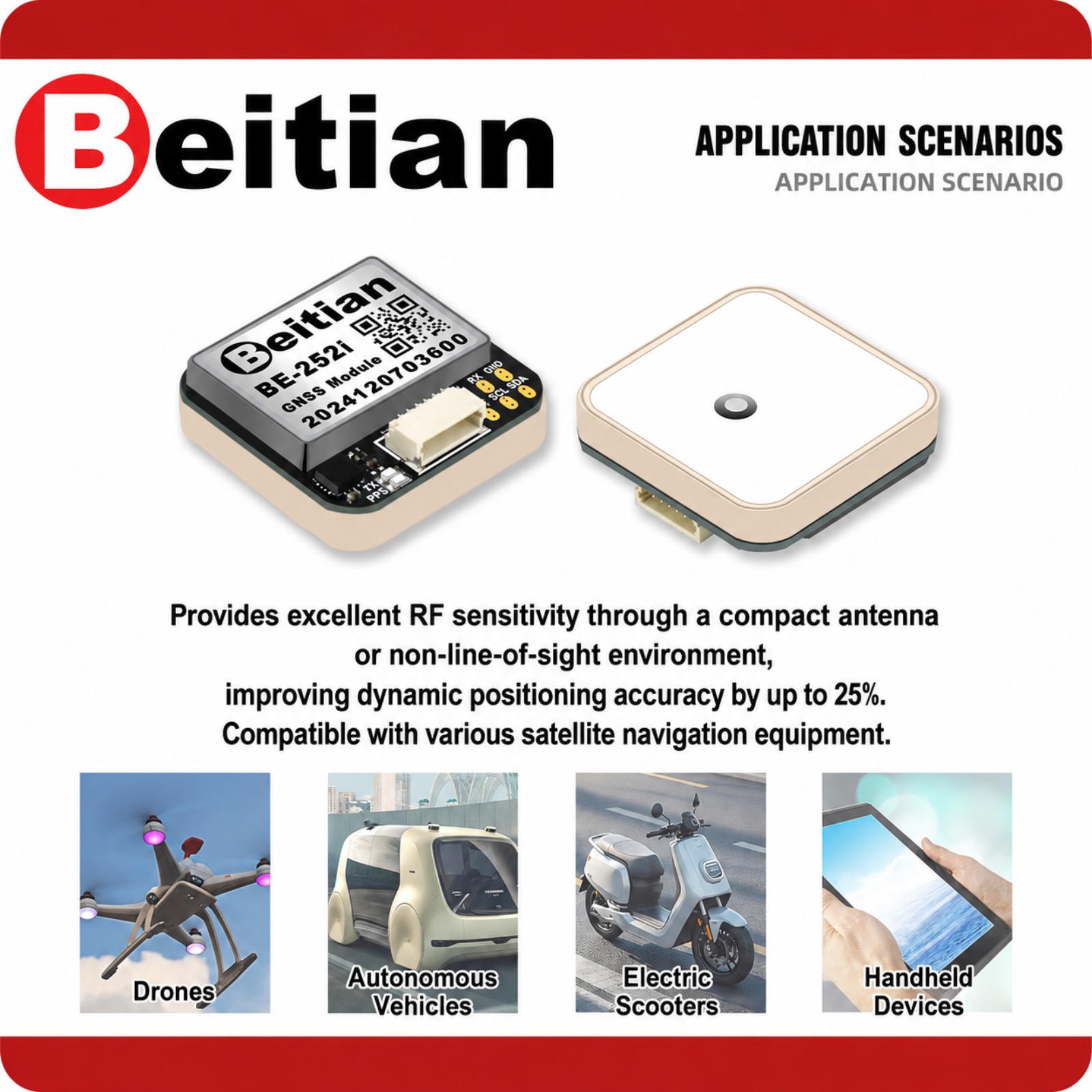 Beitian M10 トリプルモード GNSS コンパスモ - Gps Module Drone のレビューと価格