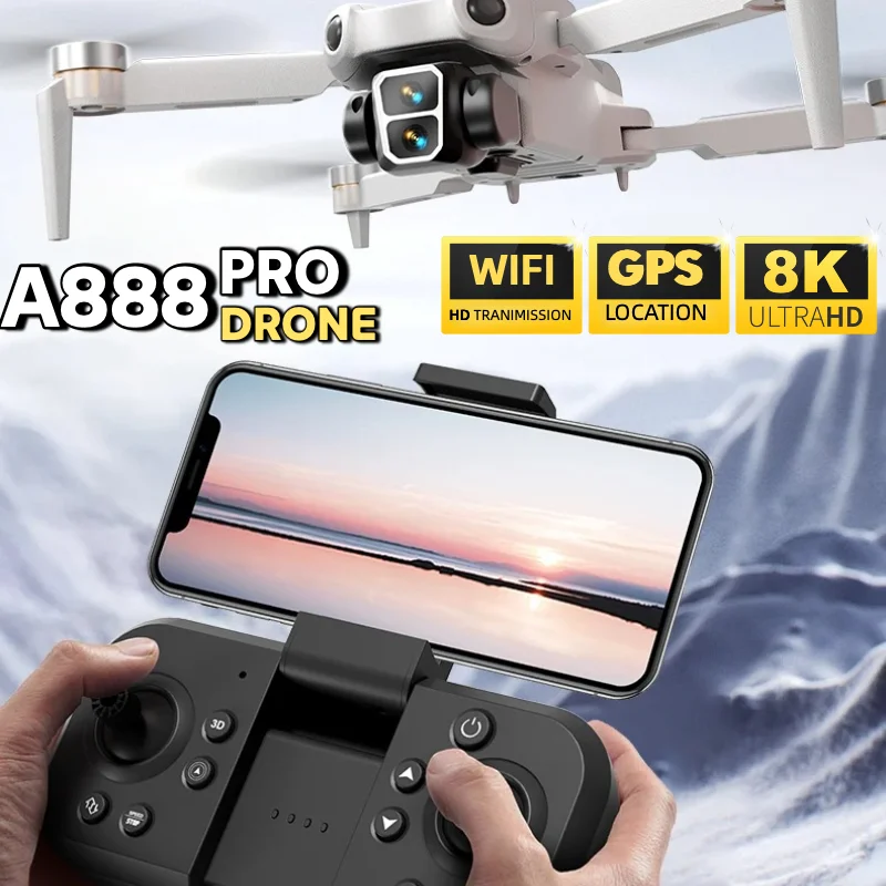 オリジナルA888折りたたみ式クアッドコプター 8K HD  - Drone Smart Rc Foldable のレビューと価格