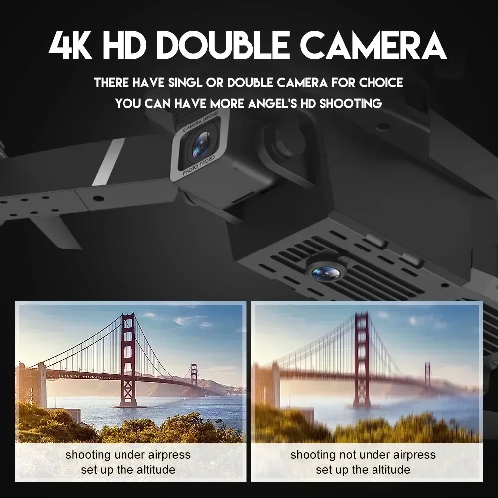 新型E88 Pro Wifi FPVドローン HD 4K 1 - Drone Rc Not Connected のレビューと価格