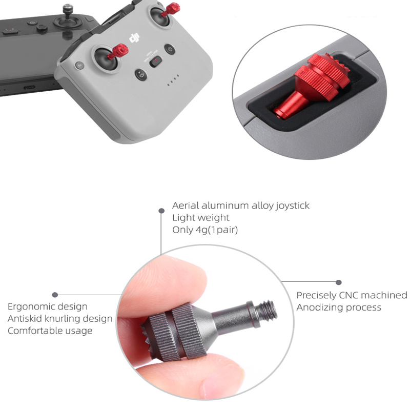 金属ジョイスティック RC-N1/N2 リモコン親指ロッカー - Drone Dji Rc N2 のレビューと価格