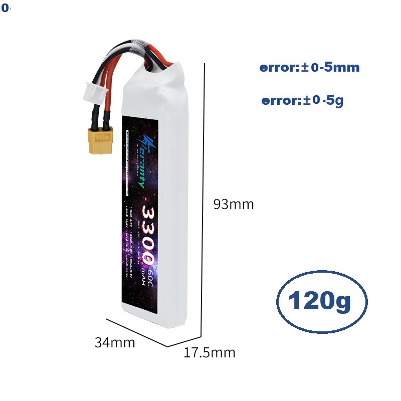 2S 7.4V リポバッテリー 3300mAh 60C 車  - Drone Rcs のレビューと価格