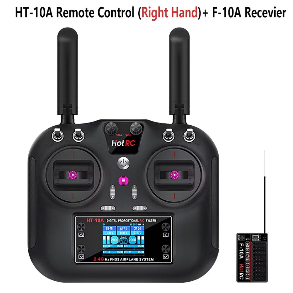 Hotrc HT-10A 2.4G 10CH送信機 F10A - Drone Rc Boat のレビューと価格