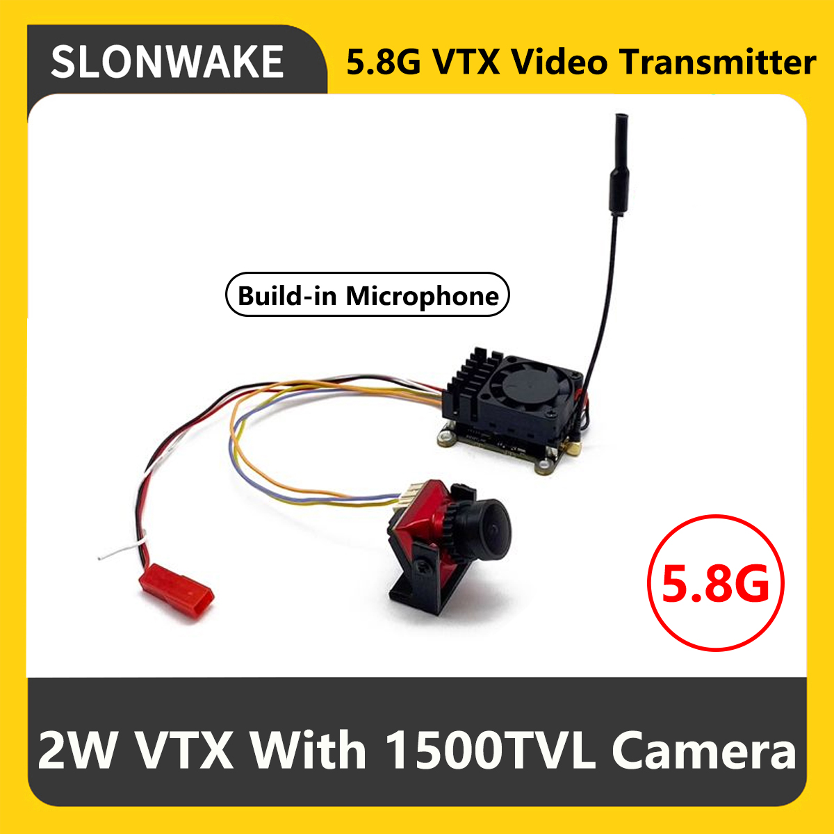 SLONWAKE 5.8G 2000mW FPV VTX ト - Drone Rc Transmitter And Receiver のレビューと価格