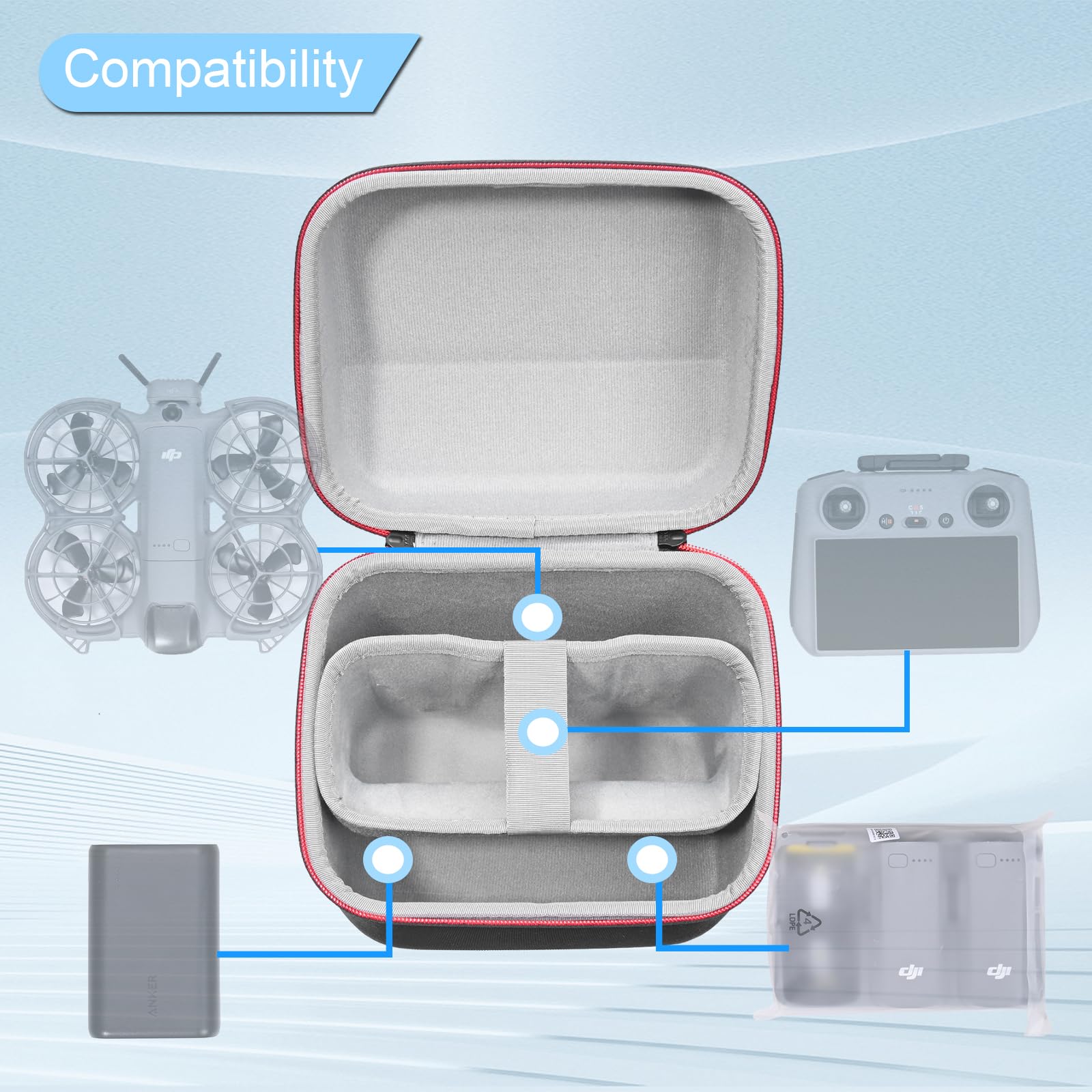 DJI Neo 2 Fly More Combo用ポータブル - Drone Carrying Bag のレビューと価格
