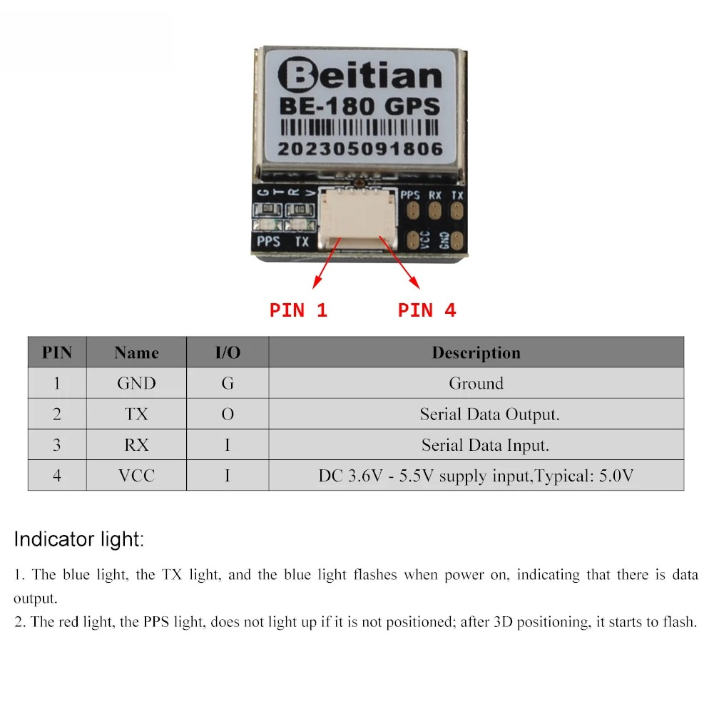 1/2/5 個 Beitian BE-180 GPS モジュ - Gps Module Drone のレビューと価格
