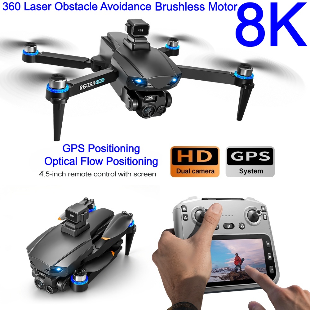 新型8Kドローン HDカメラ搭載 レーザー障害物回避 4.5 - Drone Rc Folding のレビューと価格