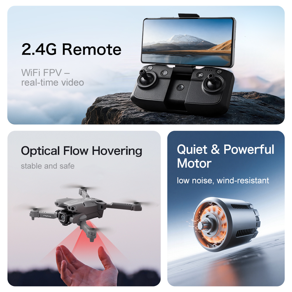新型GT50ドローン 8K HDデュアルカメラ RCブラシレ - Drone Top Rc のレビューと価格