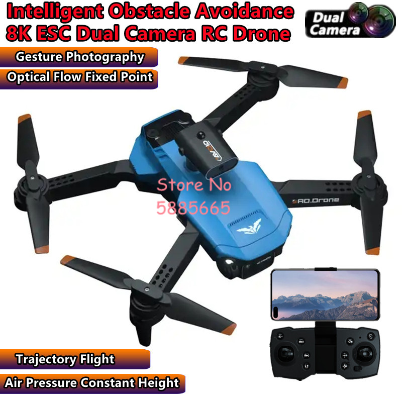 リモートコントロールドローン,デュアルカメラ,スマート,障害 - Drone Smart Rc Foldable のレビューと価格