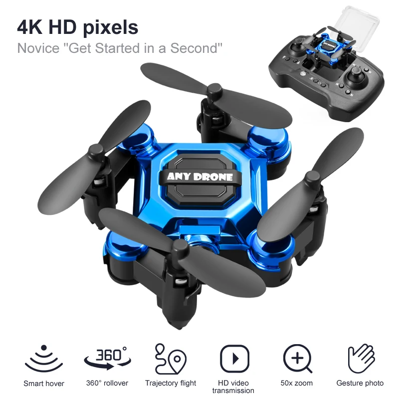 4K カメラ HD RC ドローン折りたたみリモコンミニクア - Drone Rc Folding のレビューと価格