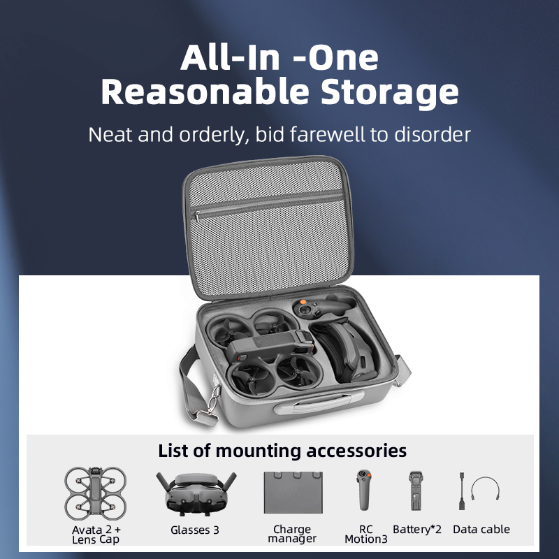 DJI Avata 2 Goggles 3用トラベルキャリン - Drone Carrying Bag のレビューと価格