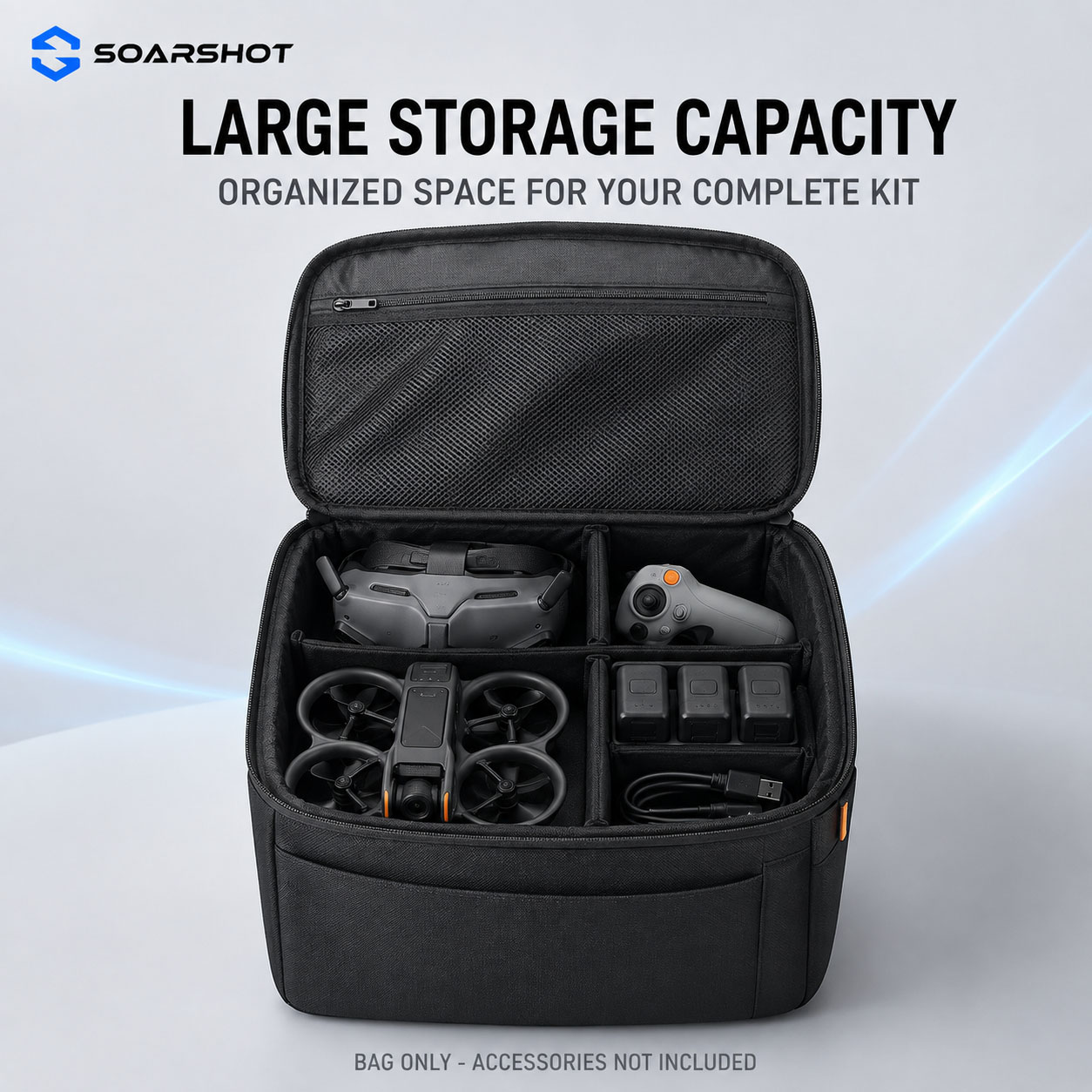 SOARSHOT DJI Avata 2 ゴーグル3用キャリ - Drone Carrying Bag のレビューと価格